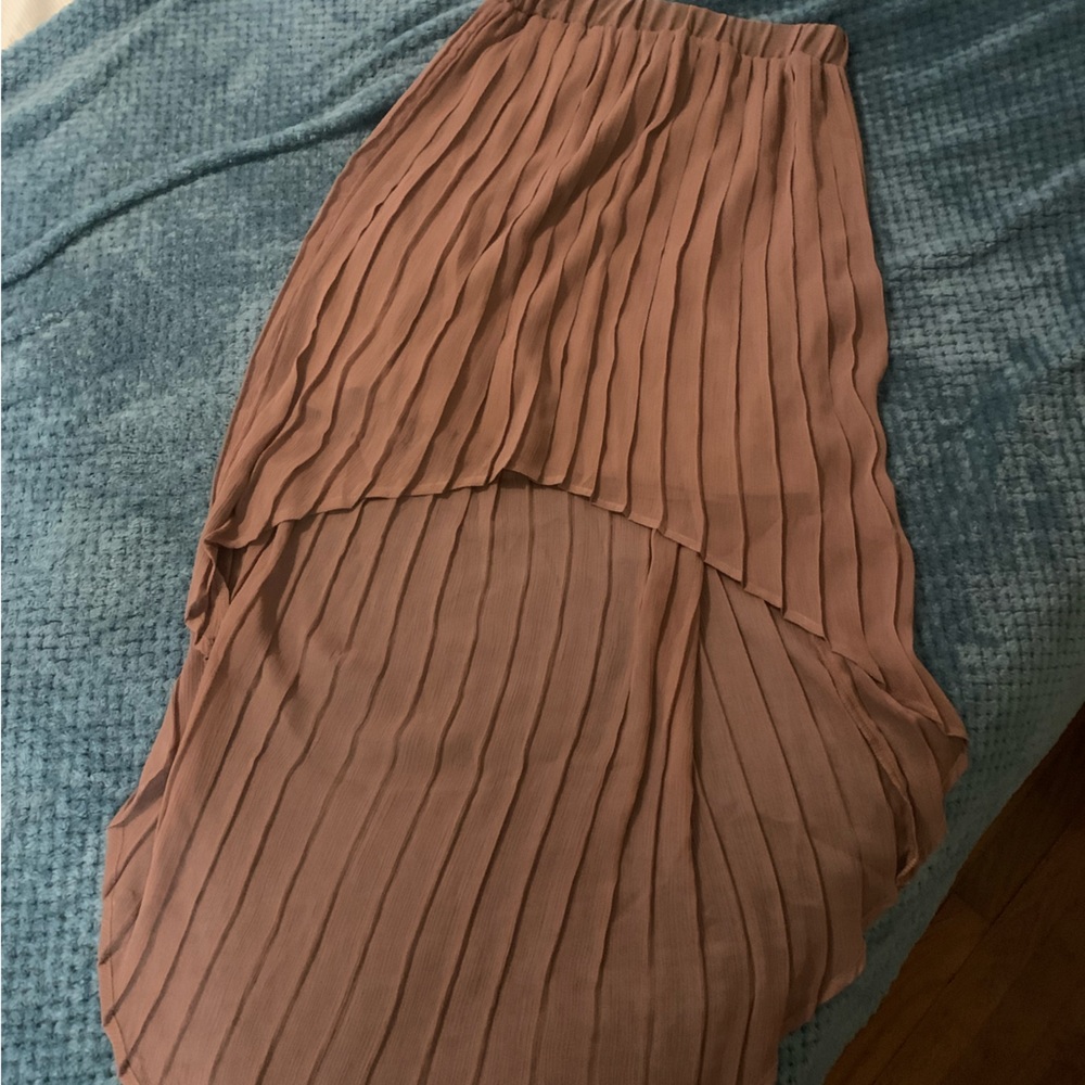 High low salmon pink skirt size M